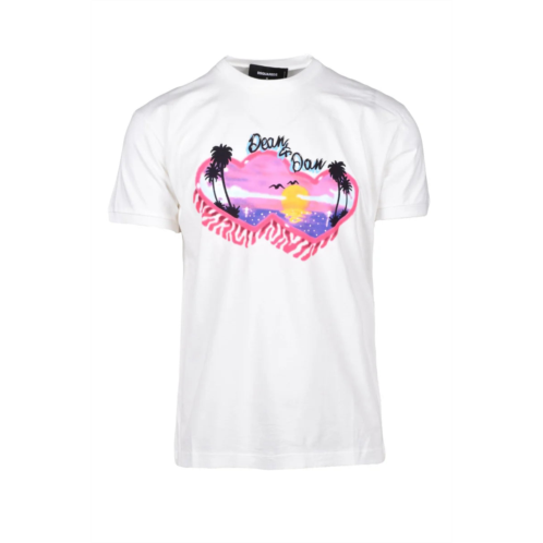 DSQUARED2 cotton t-shirt - white men