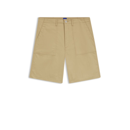 HUGO shorts in mercerised cotton canvas