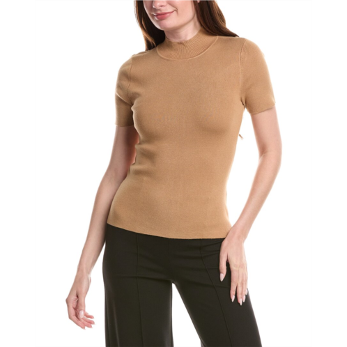 DKNY cap mock neck sweater