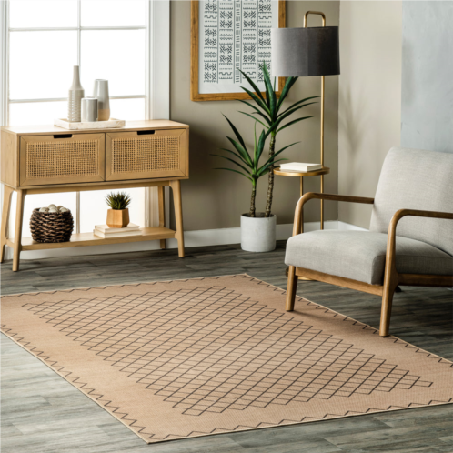 NuLOOM rosita tribal trellis easy-jute machine washable area rug