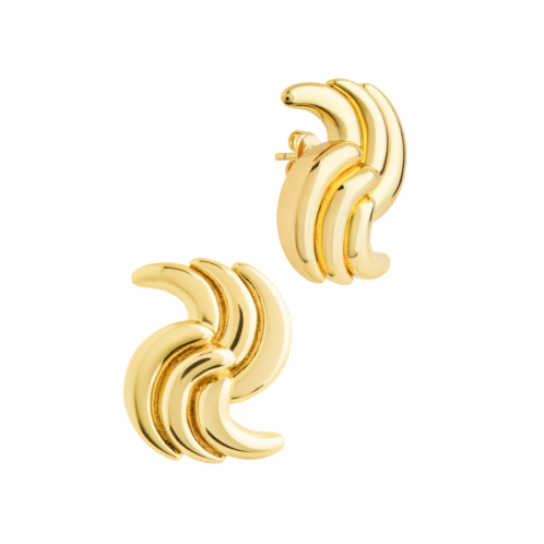 Sterling Forever leni twist statement studs