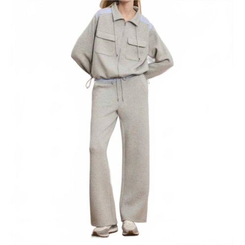 Veronica Beard stellant stretch scuba jacket in light heather grey