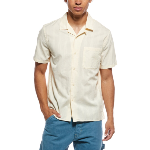 Vince union stripe loop collar shirt
