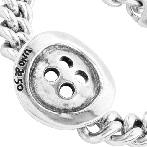UNOde50 button accent chain bracelet