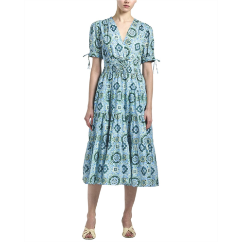 Derek Lam 10 crosby thalia puff sleeve v-neck dress