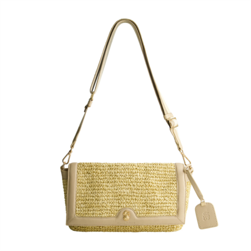 tommy bahama soft straw long flap crossbody