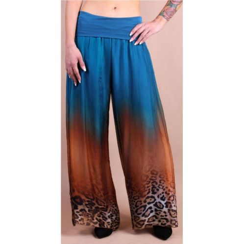 GIGI MODA savanna silk pant in teal