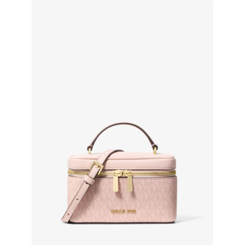 Michael Kors Outlet vivi small signature logo vanity crossbody bag