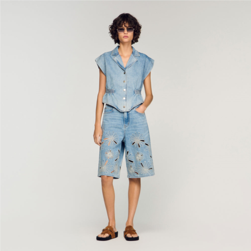 Sandro denim top