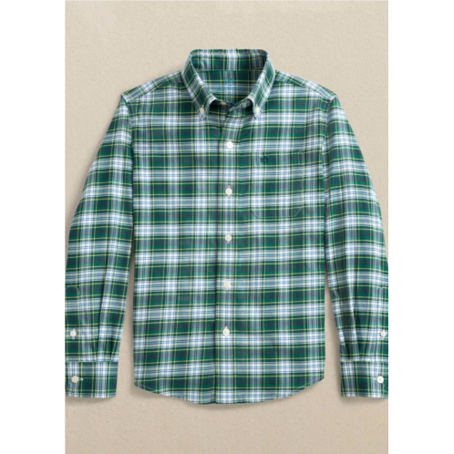 SOUTHERN TIDE boys gordon tartan skipjack sport shirt in salt meadow