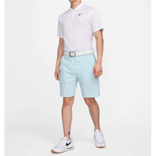 NIKE mens tour 20cm chino golf shorts in white/blue striped