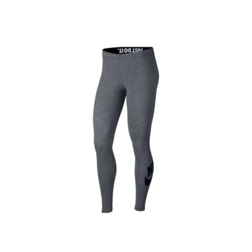 Nike womens sportswear leg-a-see logo grey/black leggings ah2010-091