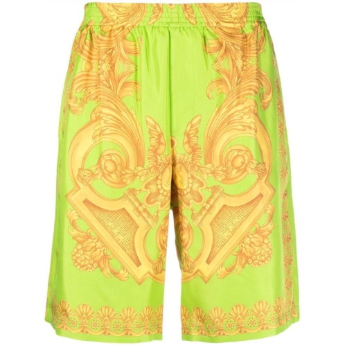 VERSACE knee-length silk shorts