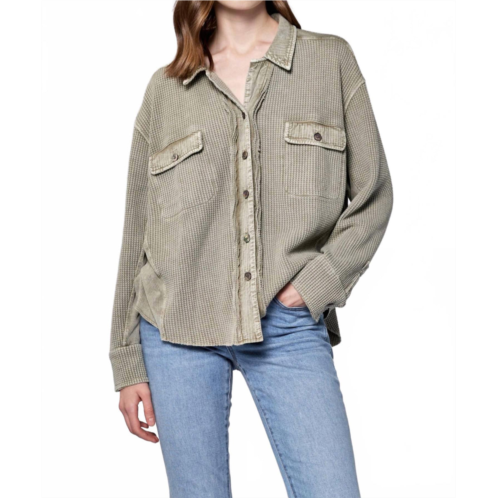 DEAR JOHN DENIM foster button down in beige