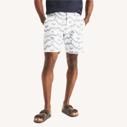 Nautica mens 8.5 printed stretch deck short