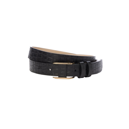 J.McLaughlin allegra croc-embossed leather belt