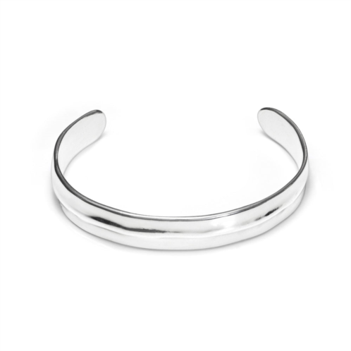 UNOde50 open silver minimal cuff
