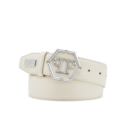 PHILIPP PLEIN leather belt hexagon