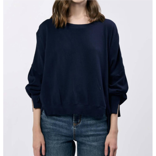 DEAR JOHN DENIM trey crew neck sweatshirt in navy