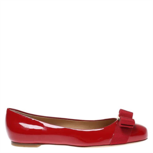 Salvatore Ferragamo varina ballet flats in red patent leather