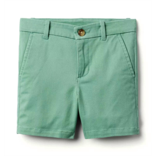 Janie and Jack kids twill short in fig leaf green
