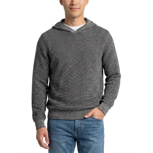 Vince wool & cashmere-blend geo jacquard hoodie