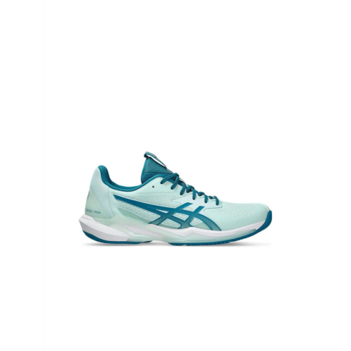 ASICS womens textured lace ups non-marking tennis shoes in soothing sea/teal blue