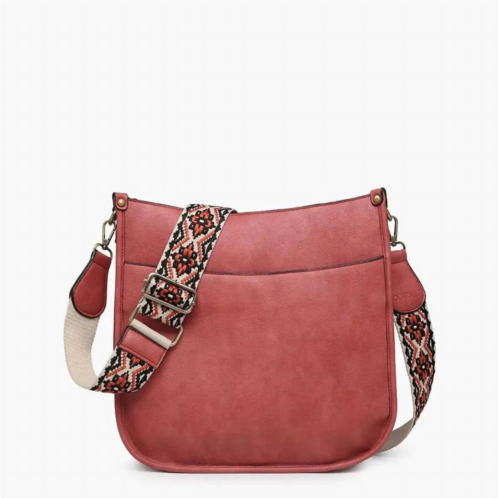 Jen & Co. womens kate crossbody bag in merlot