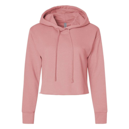Next Level women´s laguna sueded raw edge crop hoodie