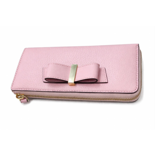 Kate Spade parchment drive milou clutch in rose jade