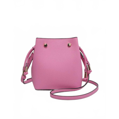 Jen & Co. womens the rain bucket bag in bubblegum