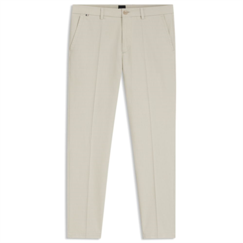 BOSS slim-fit trousers in stretch-cotton dobby
