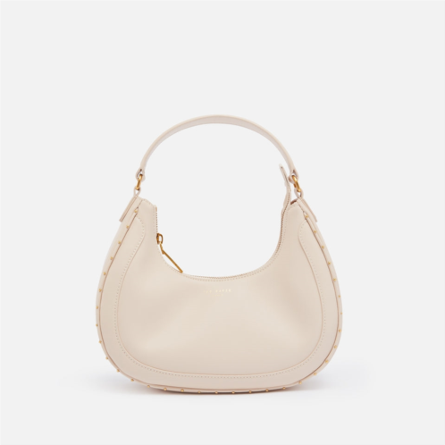 ted baker london kaelyin studded baguette bag nude