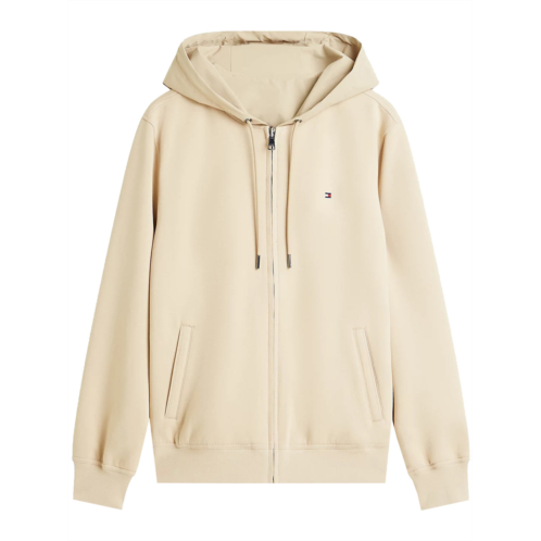 TOMMY HILFIGER beige reversible hdd zip cotton hoodie