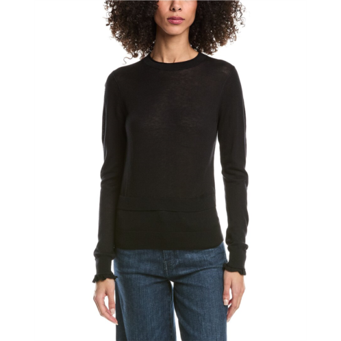 3.1 Phillip Lim faux layered wool & silk-blend sweater