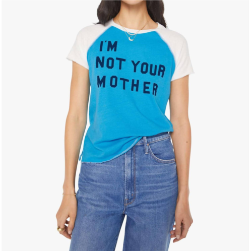 Mother -the ss sporty concert tee in blue