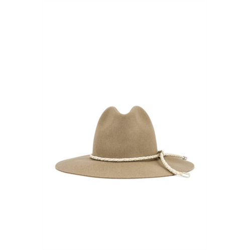 Rag & Bone womens valencia fedora hat in warm grey