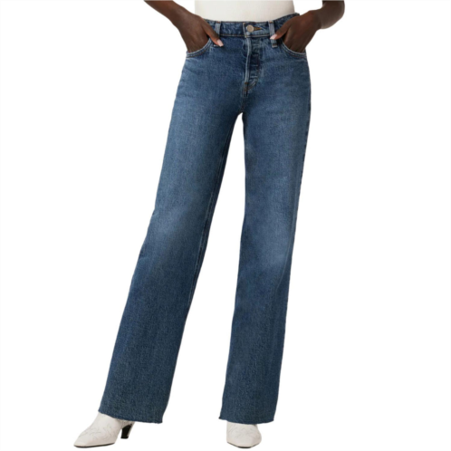Hudson womens rosie high rise wide leg jean in apollo
