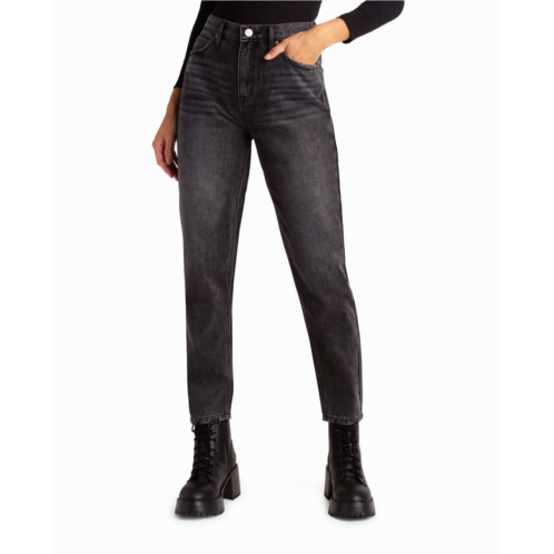 Nicole Miller harlem high rise tapered jean in black