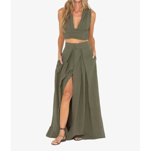 JBQ greer skirt in olive