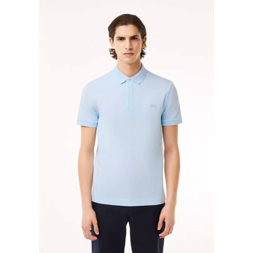 LACOSTE regular fit paris stretch pique polo in light blue