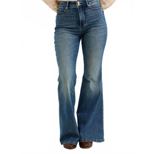 Judy Blue jaqueline high waist flare jeans in medium wash