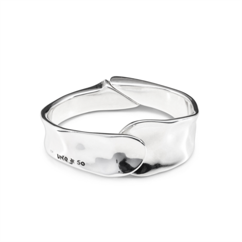 UNOde50 rippled wave silver cuff