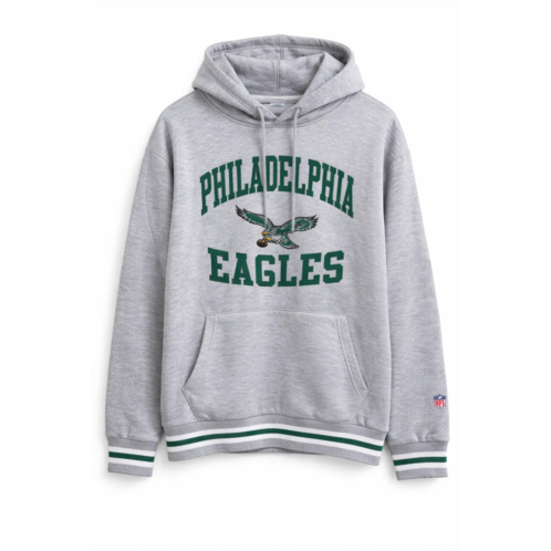 Ultra Game mens nfl philadelphia eagles retro logo super soft hoodie sweatshirt in grey