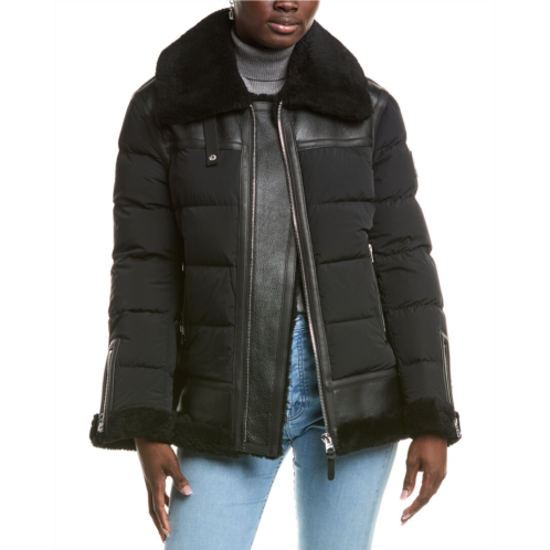 Mackage vanna mixed shearling down jacket