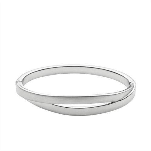 Skagen womens kariana silver-tone bangle bracelet