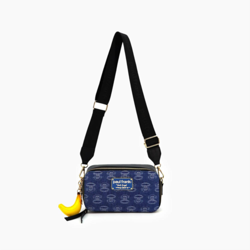 Like Dreams womens paul frank goin bananas crossbody bag in light denim
