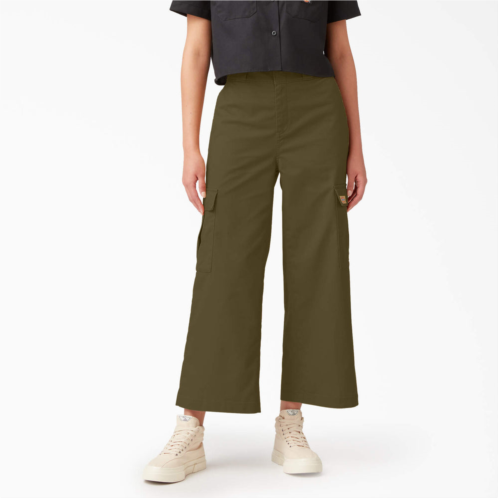 Dickies womens twill crop cargo pants