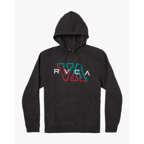 RVCA mens hampton pullover hoodie in black