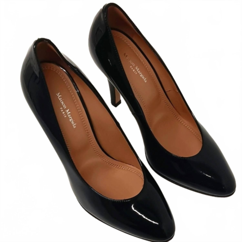 Maison Margiela womens patent leather court pumps in black
